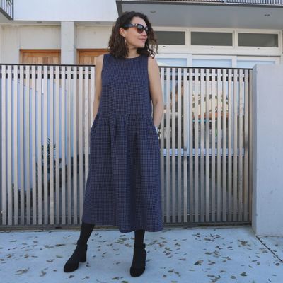 Felicia Pinafore Dress / Tessuti Pattern