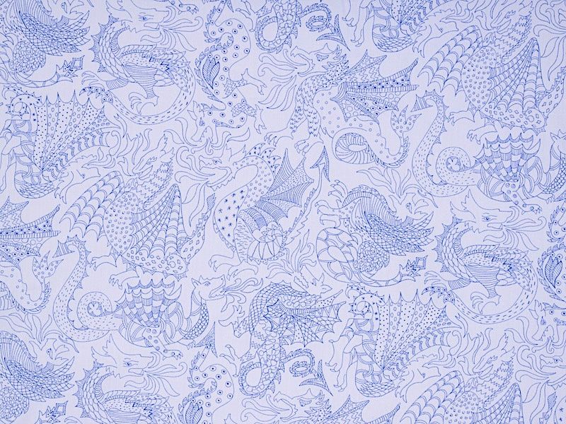 Liberty Tana Lawn - Delaney Dragon A - 25cm