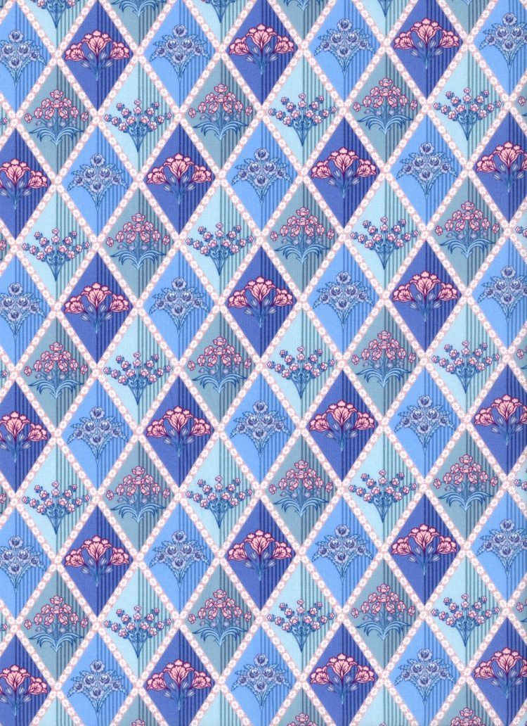 Liberty Tana Lawn - Floral Harlequinn C - 25cm