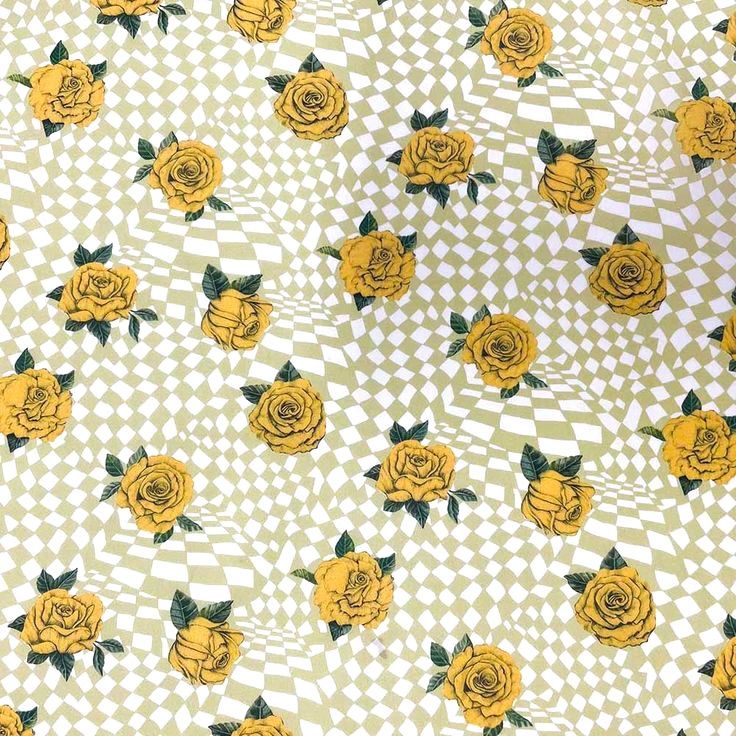 Liberty Tana Lawn - Checkered Rose B - 25cm