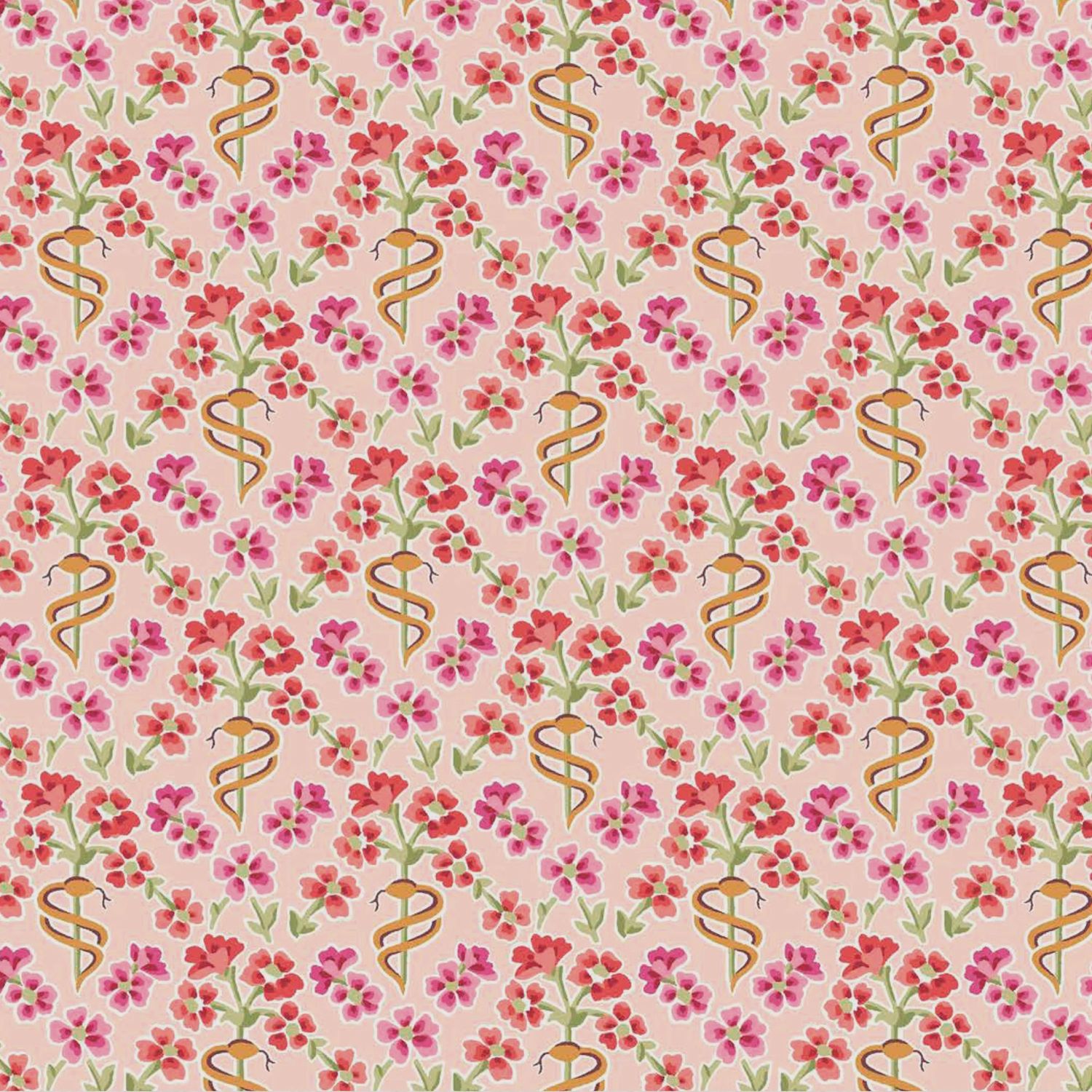 Liberty Tana Lawn - Floral Serpent A - 25cm