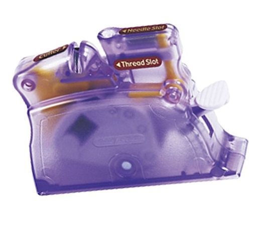 Clover Desk Needle Threader, Purple