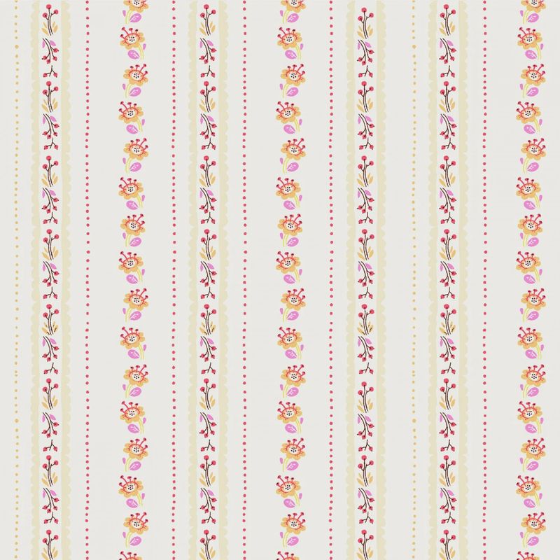 Heather Ross West Hill - Floral Stripe / Lilac - 25cm