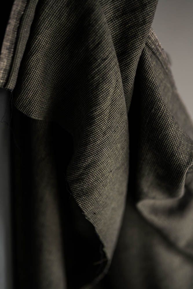 Merchant &amp; Mills Linen/Cotton / Frontier Forest + Black / per 25cm