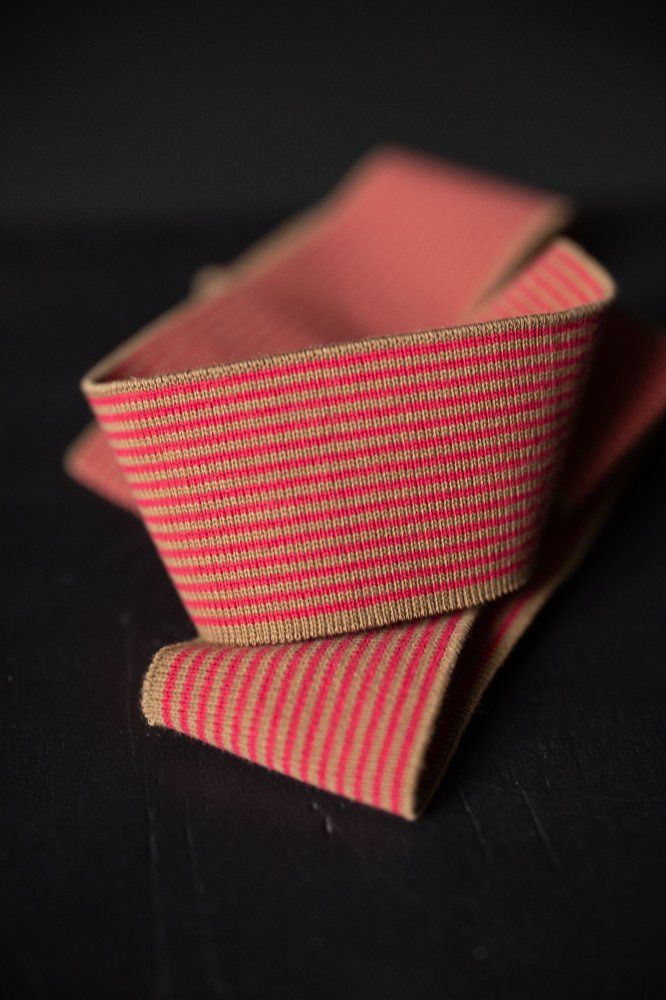 Raspberry Rush Cotton Ribbing