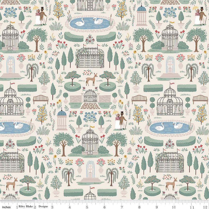 Jane Austen Collection / Emma - Highbury Cream / per 25cm