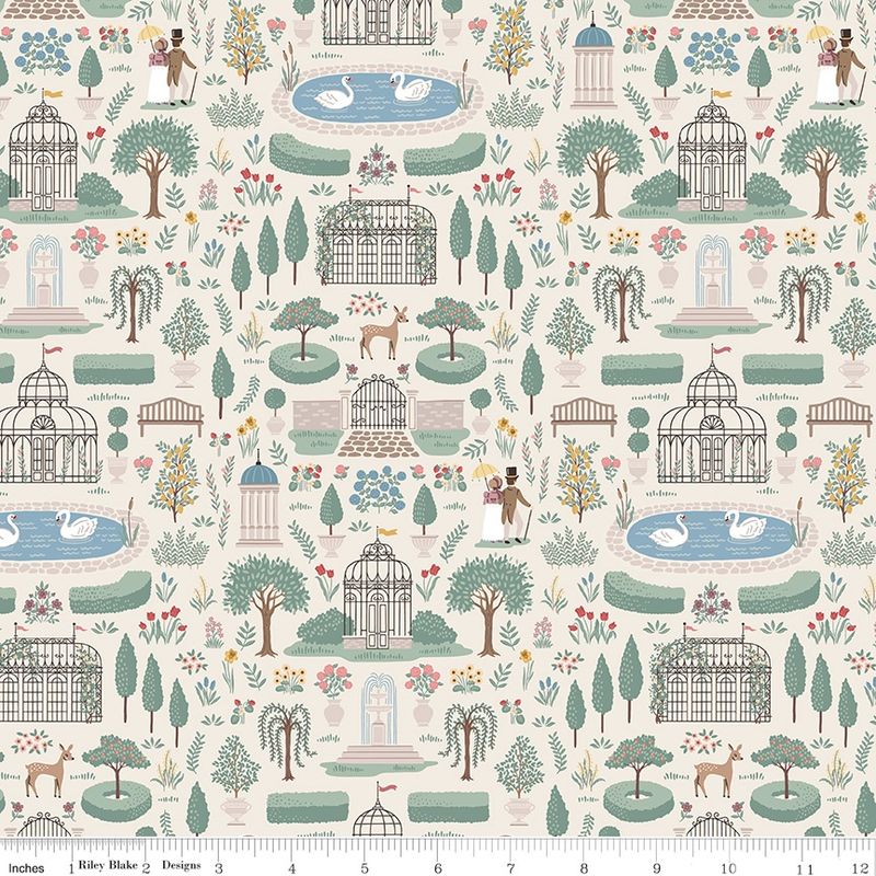 Jane Austen Collection / Emma - Highbury Cream / per 25cm