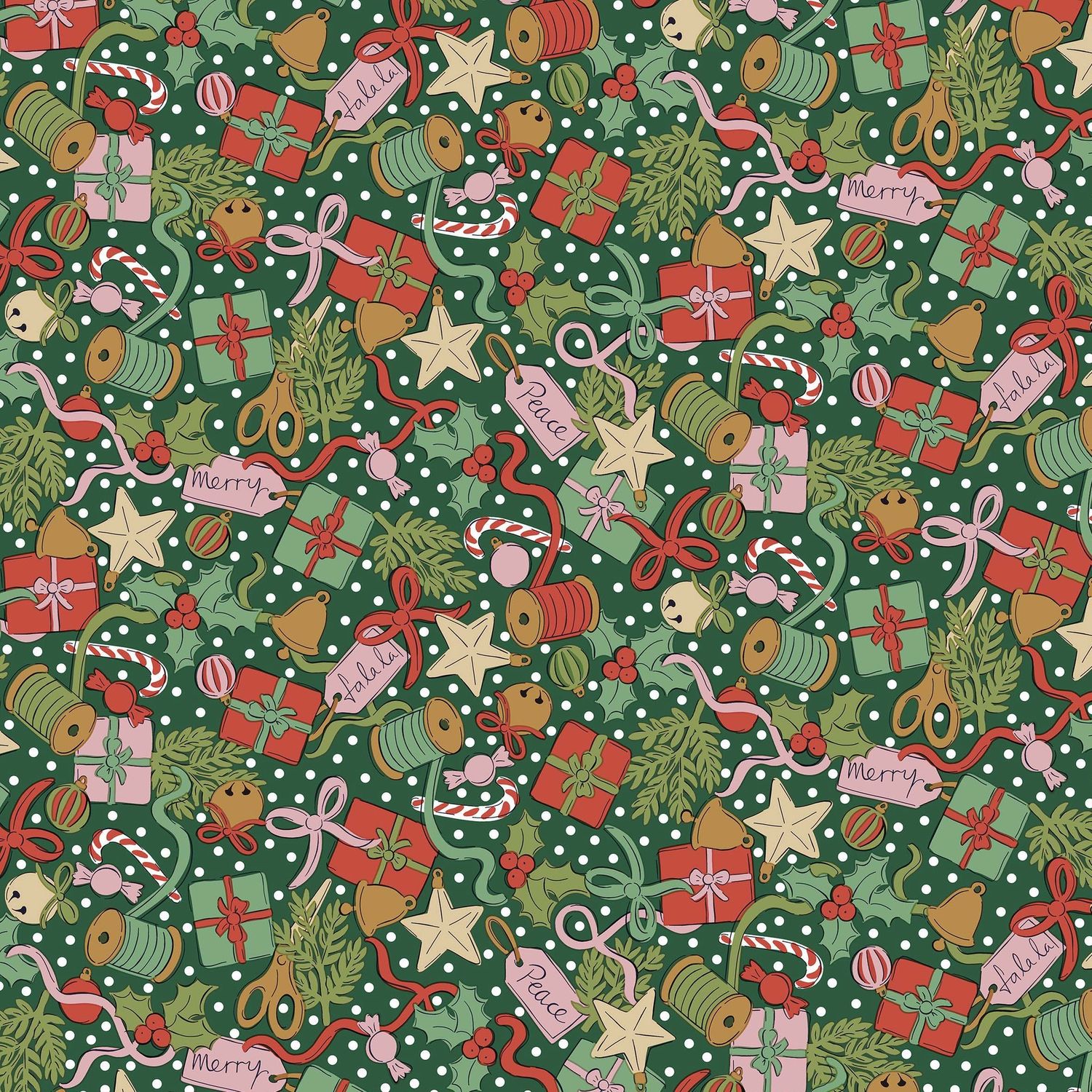 Liberty Lasenby Cotton / Festive Gifting A / 25cm