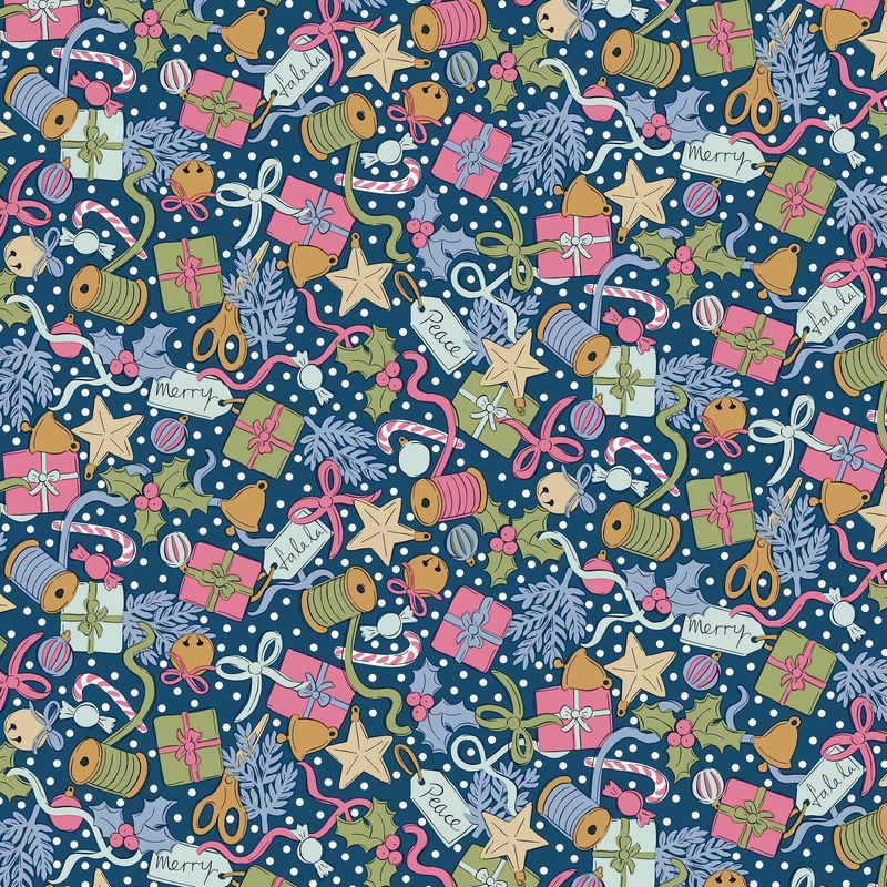 Liberty Lasenby Cotton / Festive Gifting B / 25cm