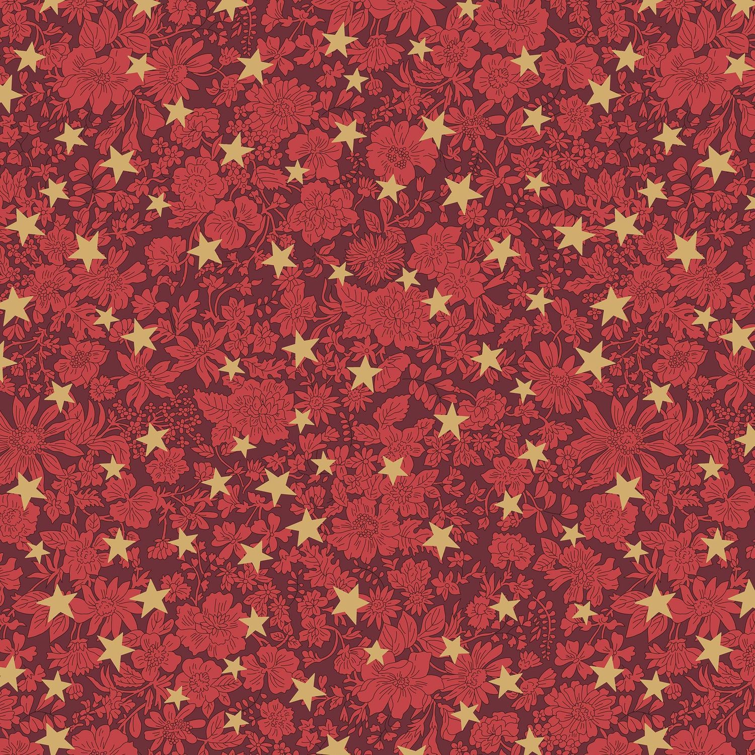 Liberty Lasenby Cotton / Emily Star A / 25cm