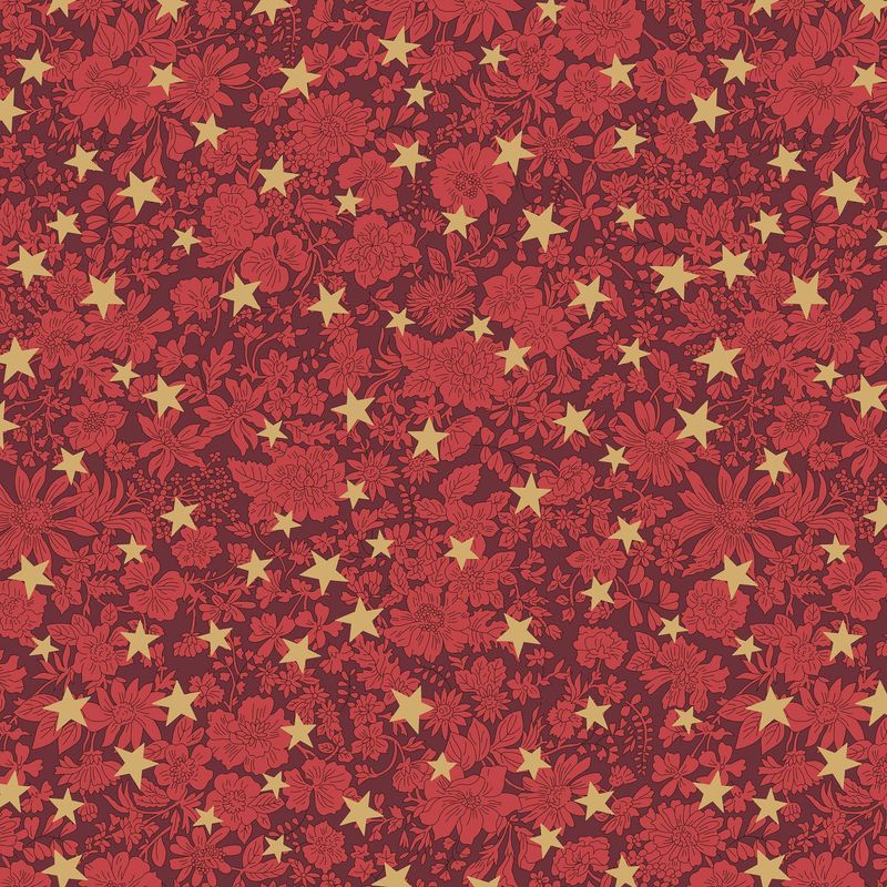 Liberty Lasenby Cotton / Emily Star A / 25cm