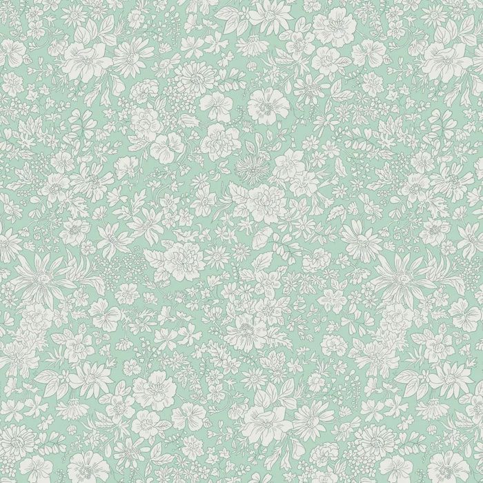 Liberty Lasenby Cotton / Emily Belle Soft Mint / 25cm