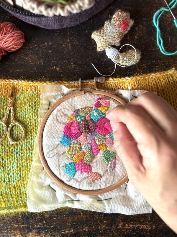Tomomi Mimura Workshop - Mosaic Embroidery for Knits