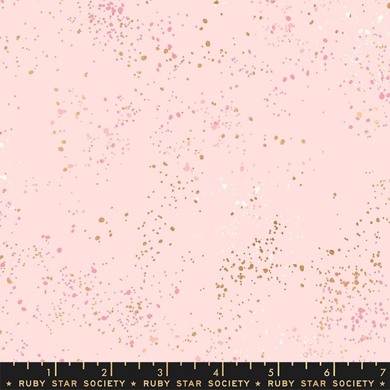Ruby Star Speckled / Pale Pink / per 25cm