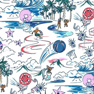 Liberty Tana Lawn - LA Dream C - 25cm