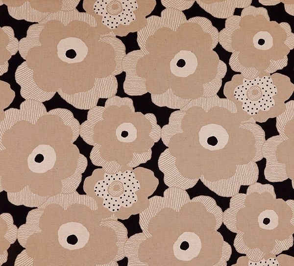 Japanese Cotton-Linen / Mocha Poppy / per 25cm