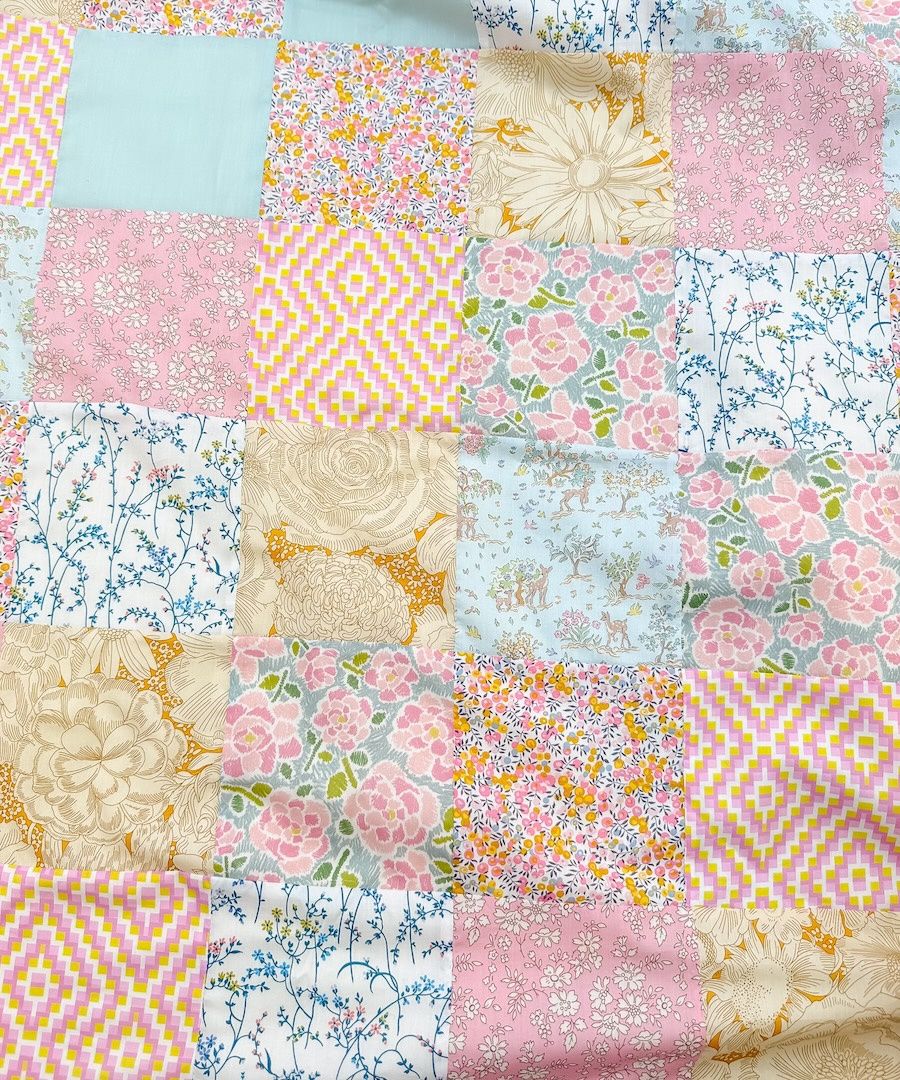 *PRE-ORDER* Liberty Baby Quilt Kit + Pattern, Type: Quilt Top Pack ONLY + Pattern