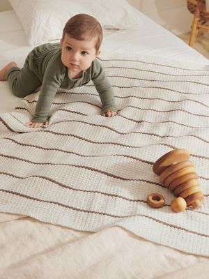 Paul&#39;s Purl-Rib Blanket - Baby / Sandnes Garn Pattern