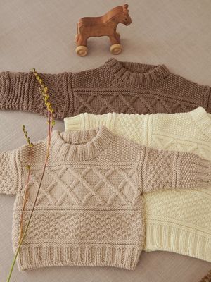 Guernsey Sweater - Baby / Sandnes Garn Pattern