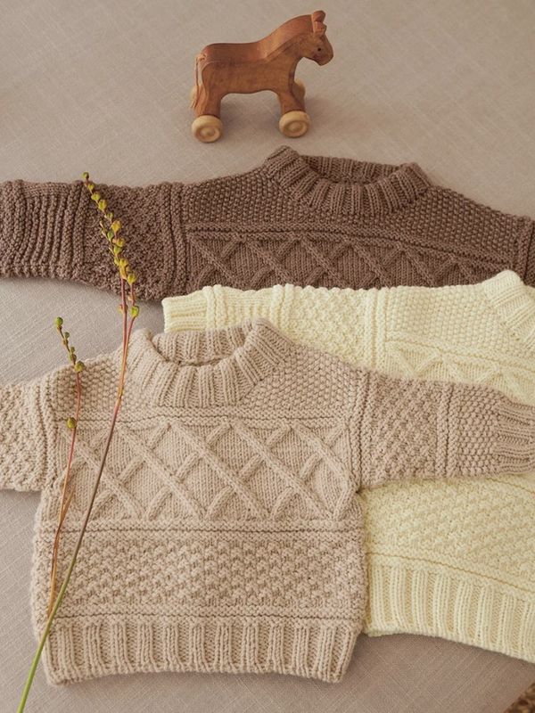 Guernsey Sweater - Baby / Sandnes Garn Pattern
