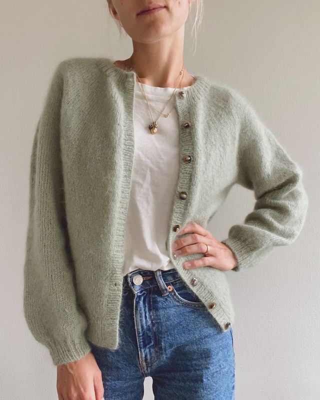 Novice Cardigan - Mohair Edition / Petite Knits Pattern
