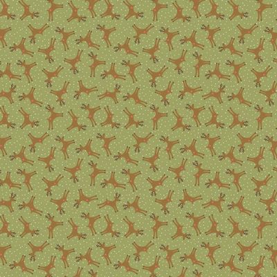 Natalie Bird Pocket Full of Joy / Reindeer Green / Per 25cm