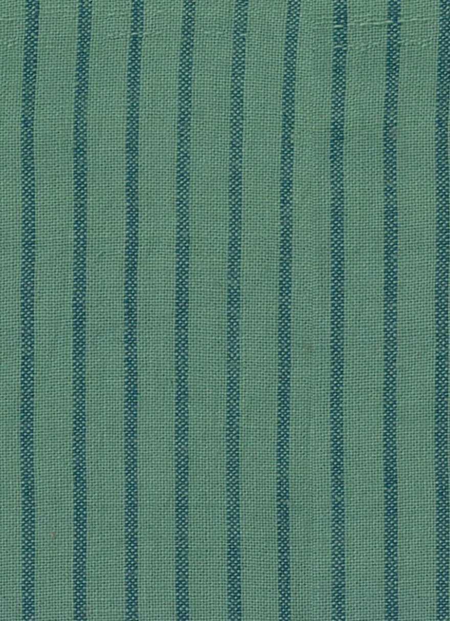 L&#39;uccello / Pierre Woven Stripe Green / per 25cm