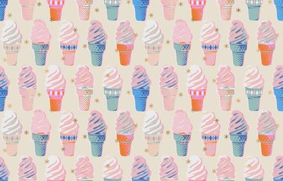 Ruby Star / Best Day Ever / Ice Cream - Natural / 25cm