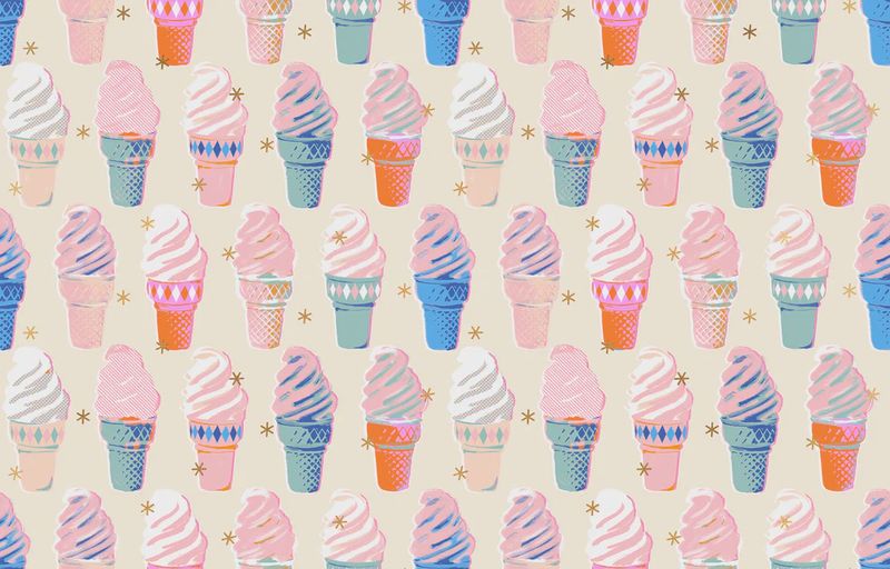 Ruby Star / Best Day Ever / Ice Cream - Natural / 25cm