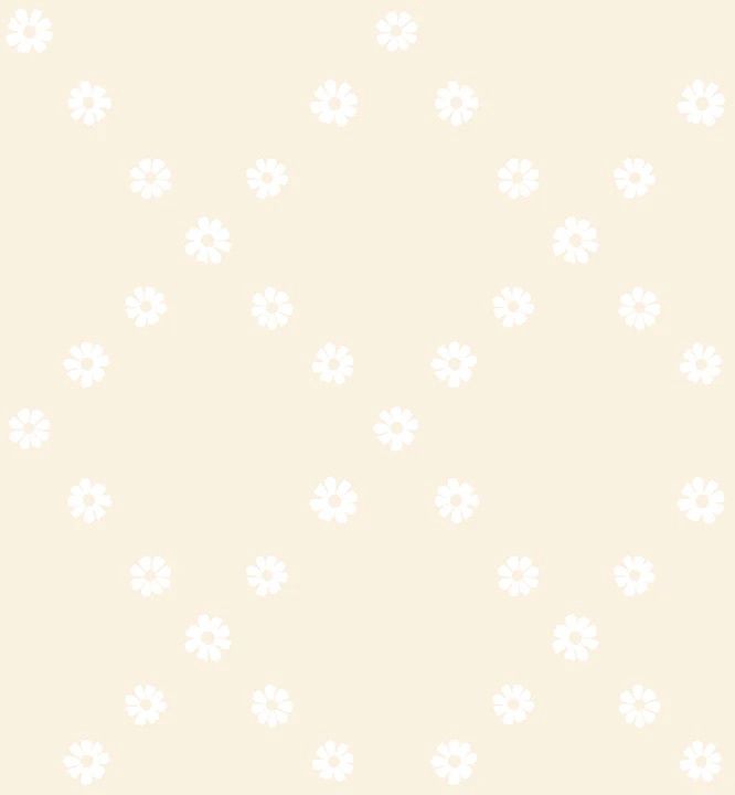Ruby Star / Best Day Ever / Diamond Flowers - White on Natural / 25cm