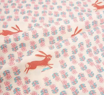 Heather Ross Studio Edit Wideback / Meadows Rabbits / per metre