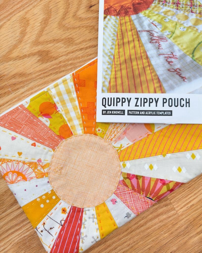 Follow the Sun / Quippy Zippy Pouch Pattern + Templates