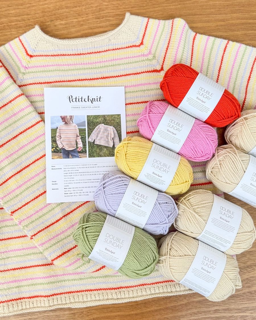 Petite Knit Frankie Sweater / Double Sunday Yarn Kit
