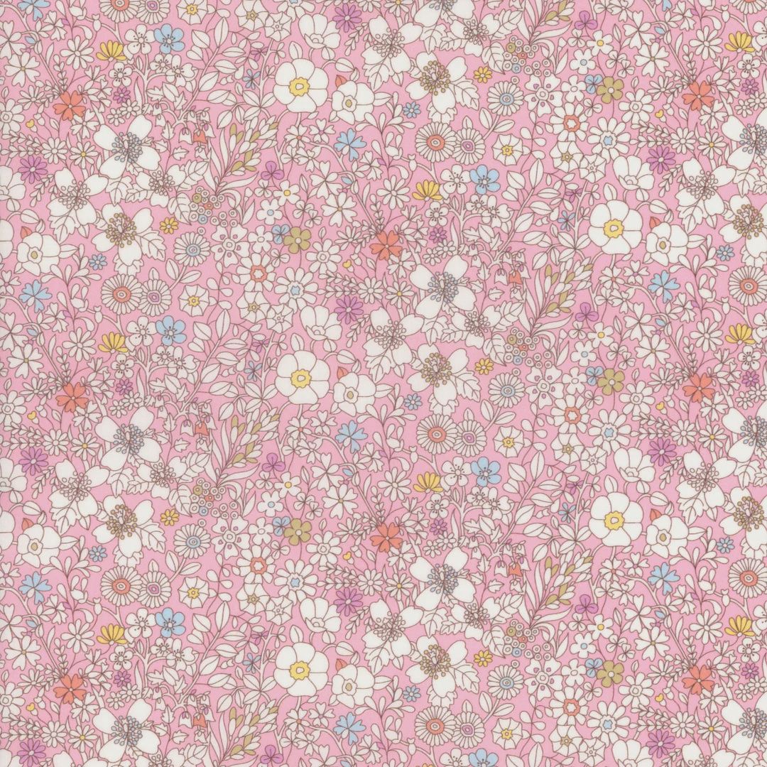Liberty Bias Binding / 25mm / per metre, Pattern: June&#39;s Meadow H-CC