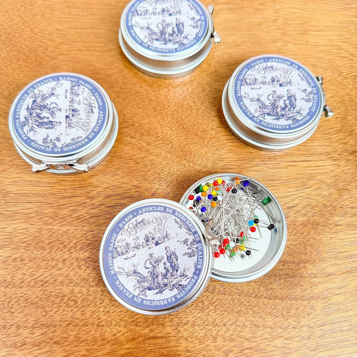 Glass Head Pins / Maison Sajou / Toile De Jouy