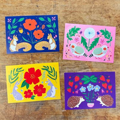 Niina Aoki / Folk Animal Postcards