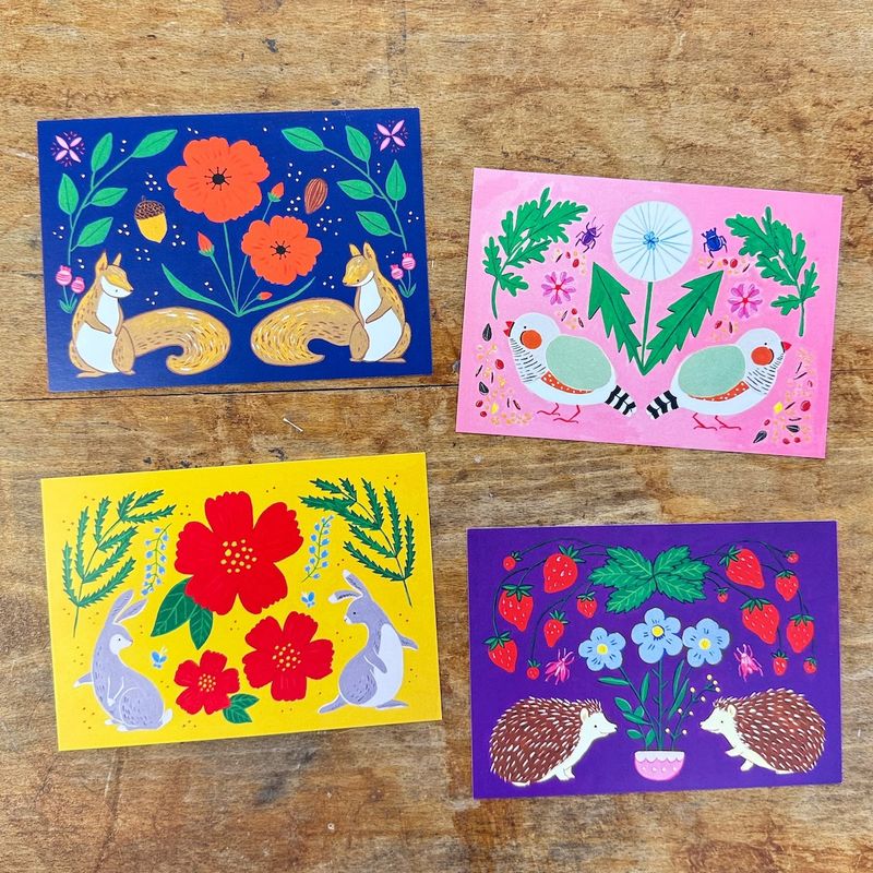 Niina Aoki / Folk Animal Postcards