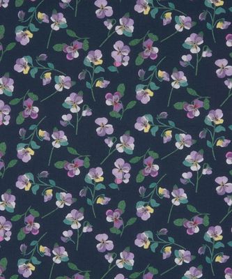 Liberty Tana Lawn / Pansy Scatter B / 25cm