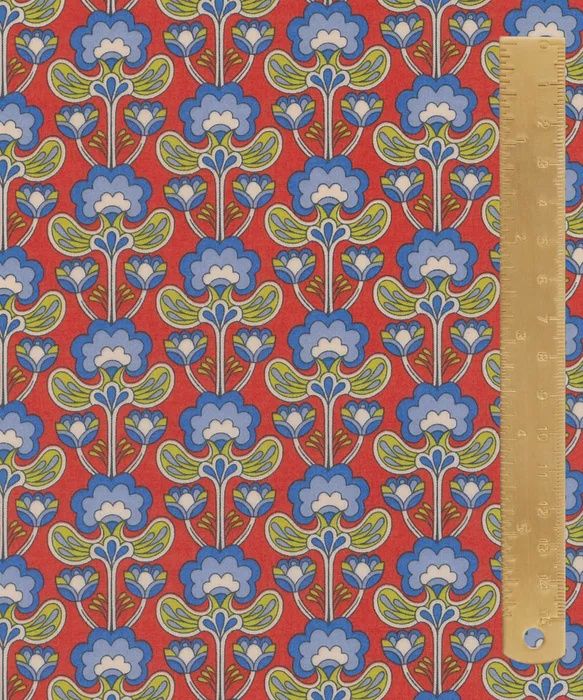 Liberty Tana Lawn - Floral Rebellion / Peacock Posy C / 25cm