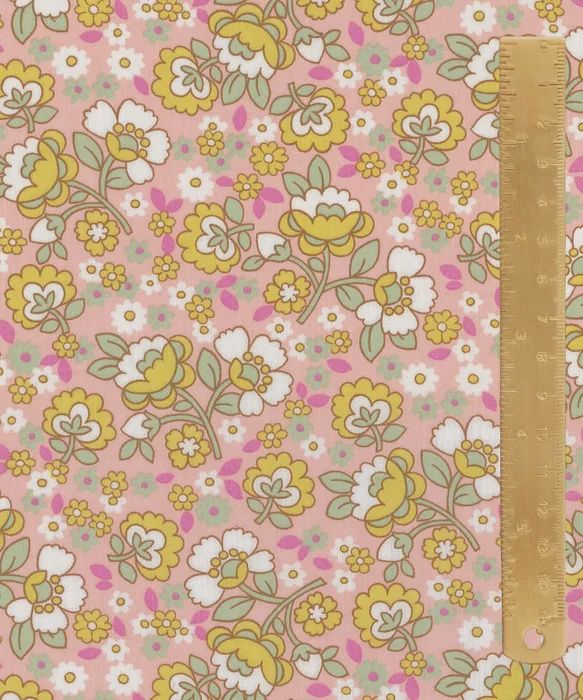 Liberty Tana Lawn - Floral Rebellion / Dancing Posies C / 25cm