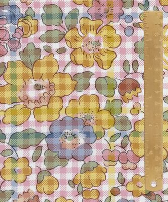 Liberty Tana Lawn - Floral Rebellion / Betsy Check A / 25cm
