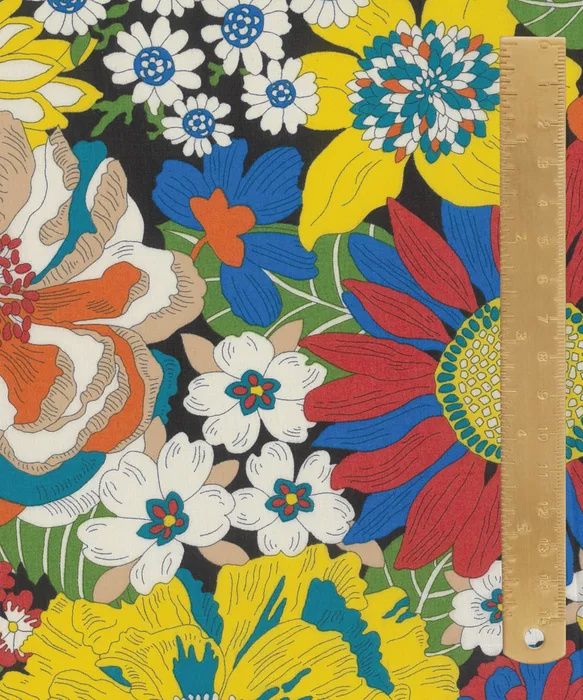 Liberty Tana Lawn - Floral Rebellion / Summers in the Sun A / 25cm