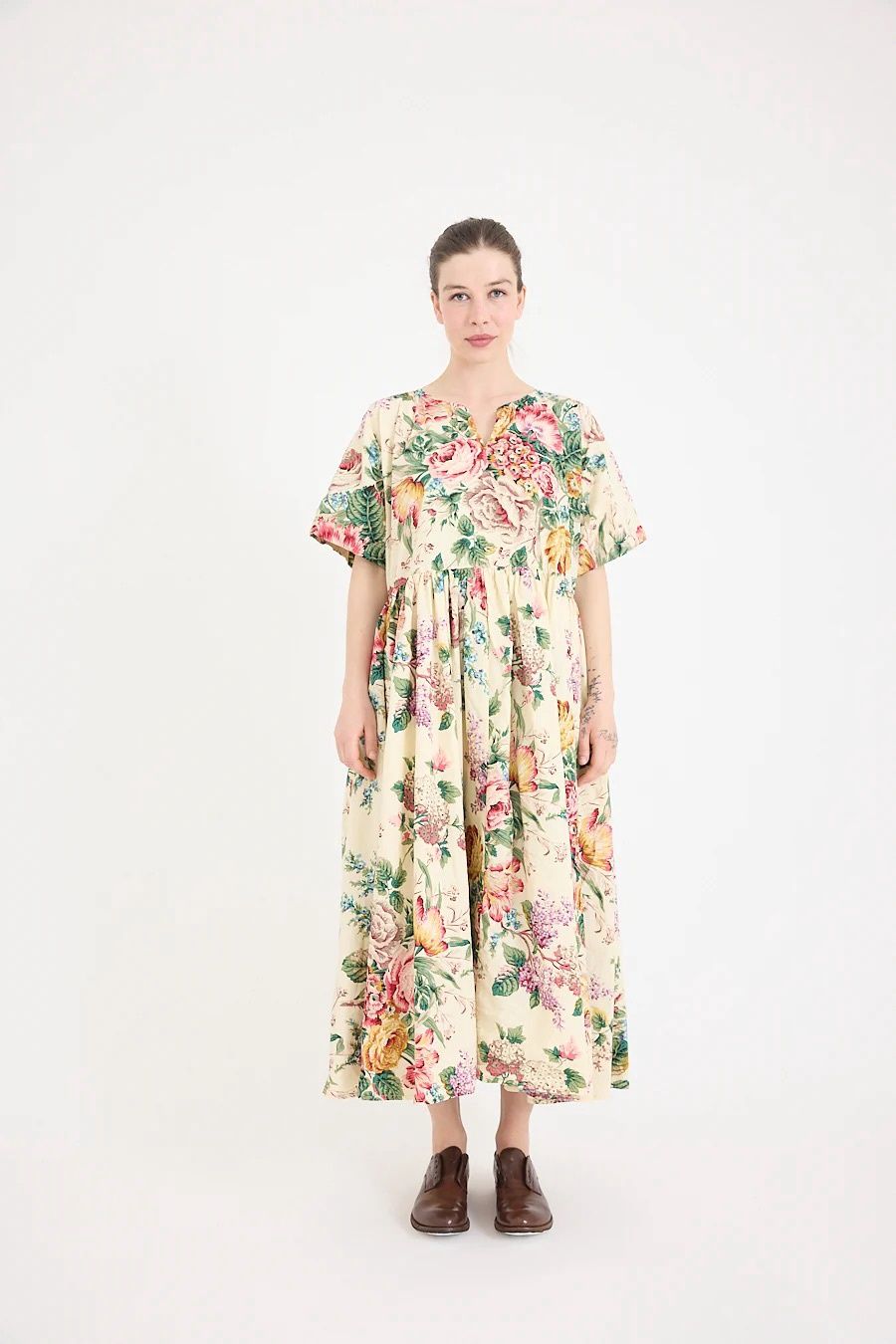 Paloma Dress in Bouquet Print by Metta Melbourne, Size: S/M