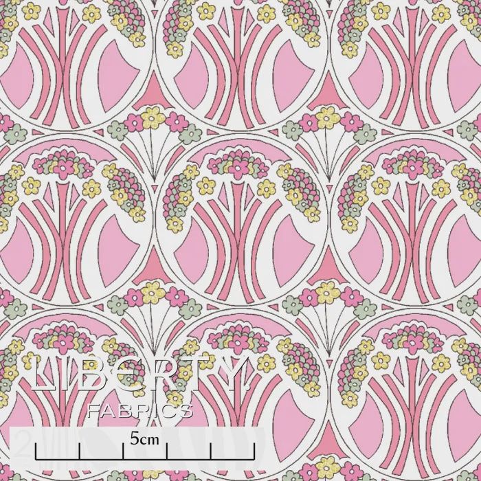 Liberty Tana Lawn / Metallic - Mauverina A / 25cm