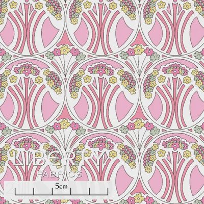 Liberty Tana Lawn / Metallic - Mauverina A / 25cm