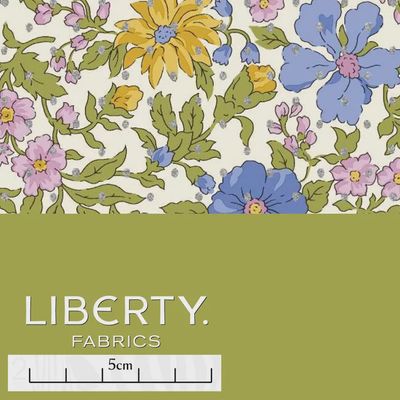 Liberty Tana Lawn / Metallic - Larissa Rose Spot B / 25cm