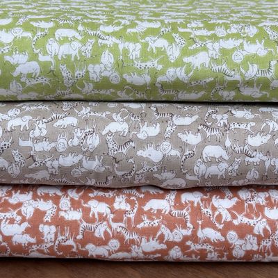 Japanese Double Gauze / Jungle Animal Print