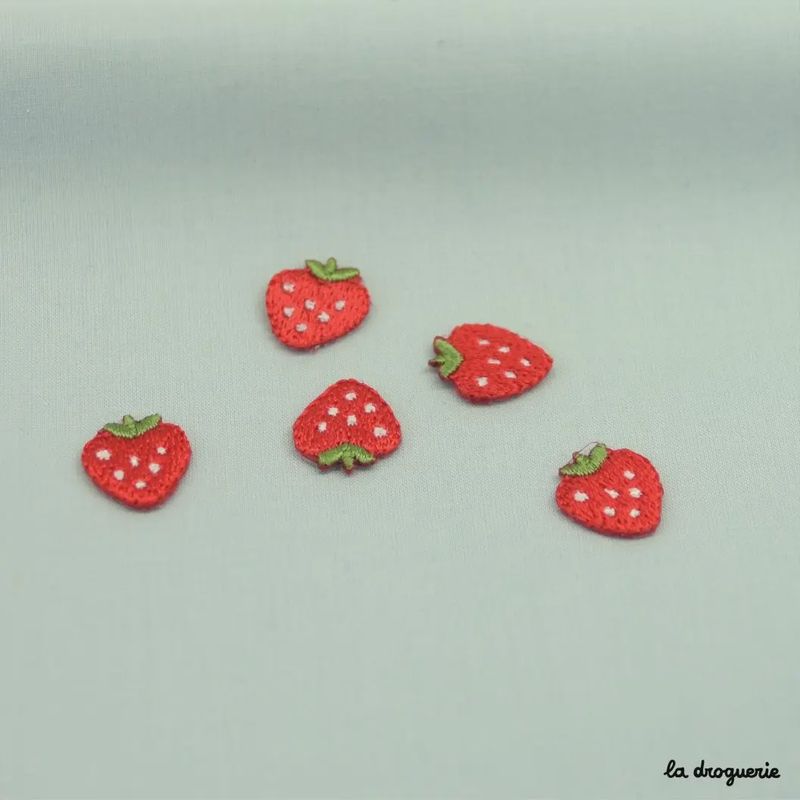 Iron on Patches Pk 5 Strawberries