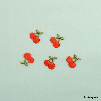 Iron on Patches Pk 5 Cherries