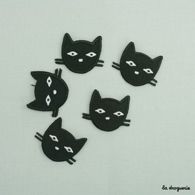Iron on Patch / Tête de Chat (Cat Head)